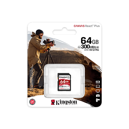 Kingston Canvas React Plus SD memory card