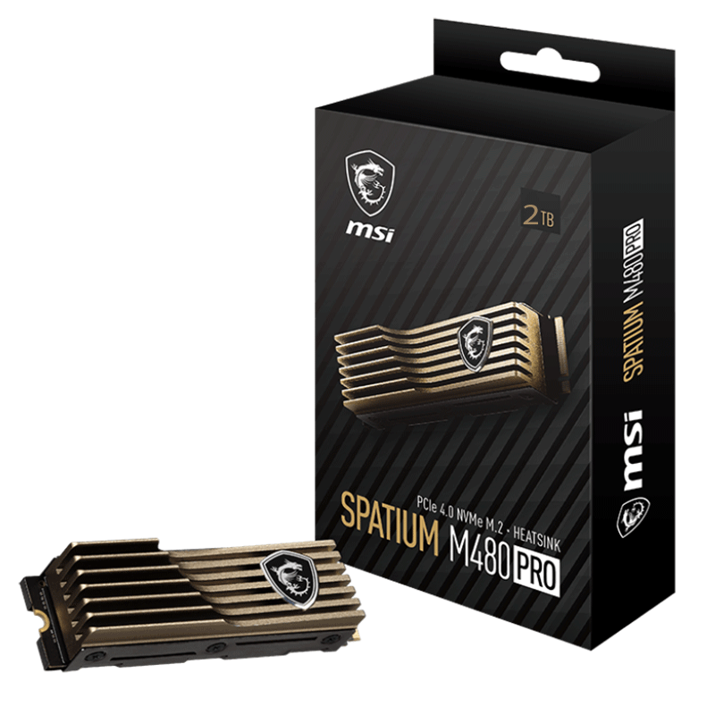 MSI SPATIUM M480 Pro PCIe 4.0 NVMe M.2 HS - Image 2