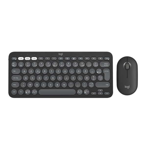 Logitech Wireless Combo MK380s Pebble 2 Graphite