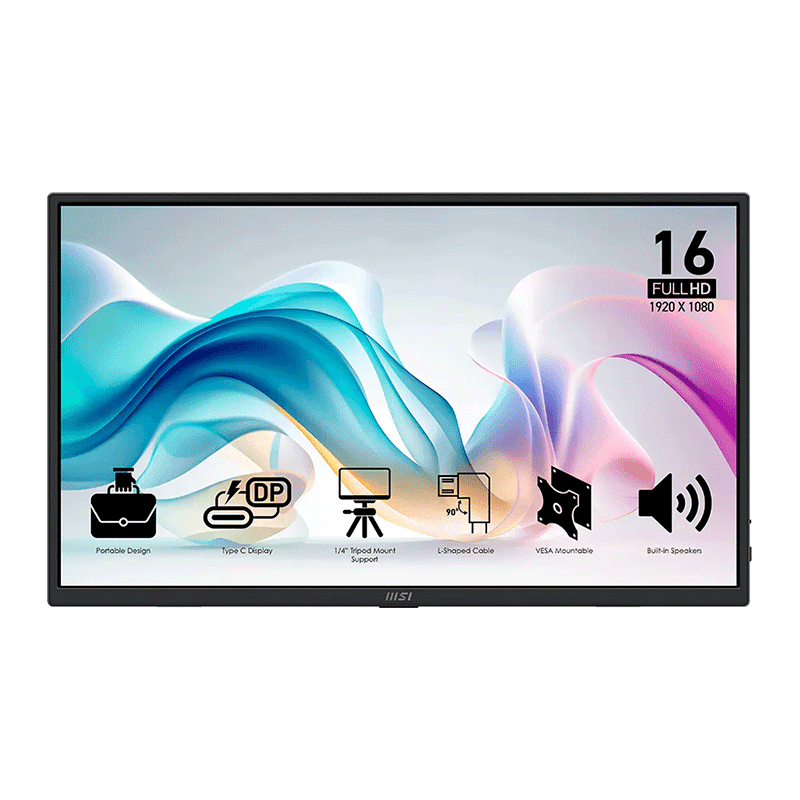 MSI PRO MP165 E6 portable monitor 15.6"