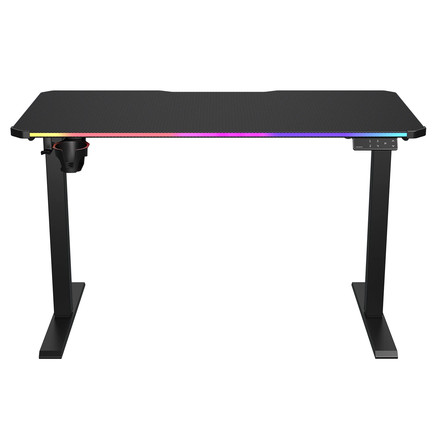 Cougar desk E-Ares 120 RGB-lit functionality in a tight 120×60 desk size