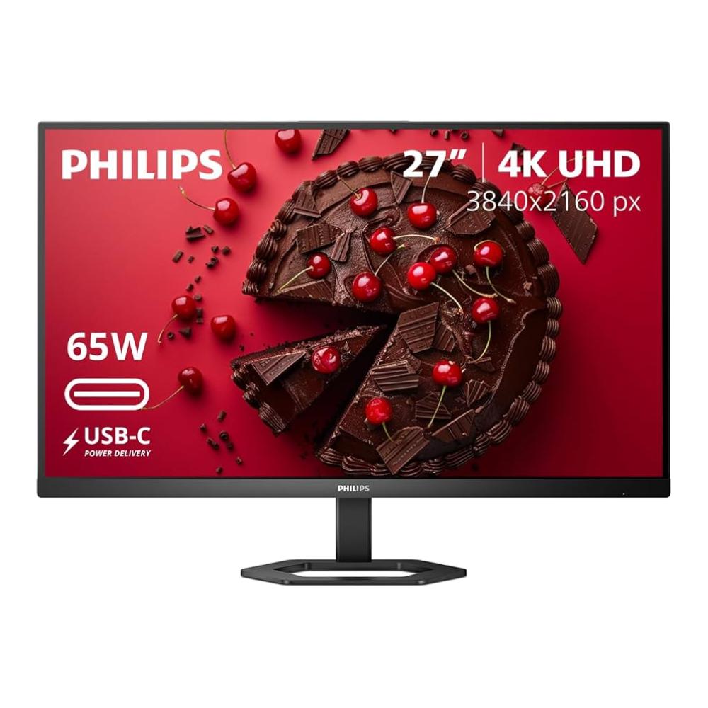 Philips, 27", 4K USB-C 27E1N5900R/27 W-LED Monitor, Flat, Black, IPS Techonology, 4ms Response time