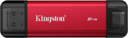 2TB Dual USB-A/C Portable SSD, Up to 1050MB/s USB 3.2 Gen 2