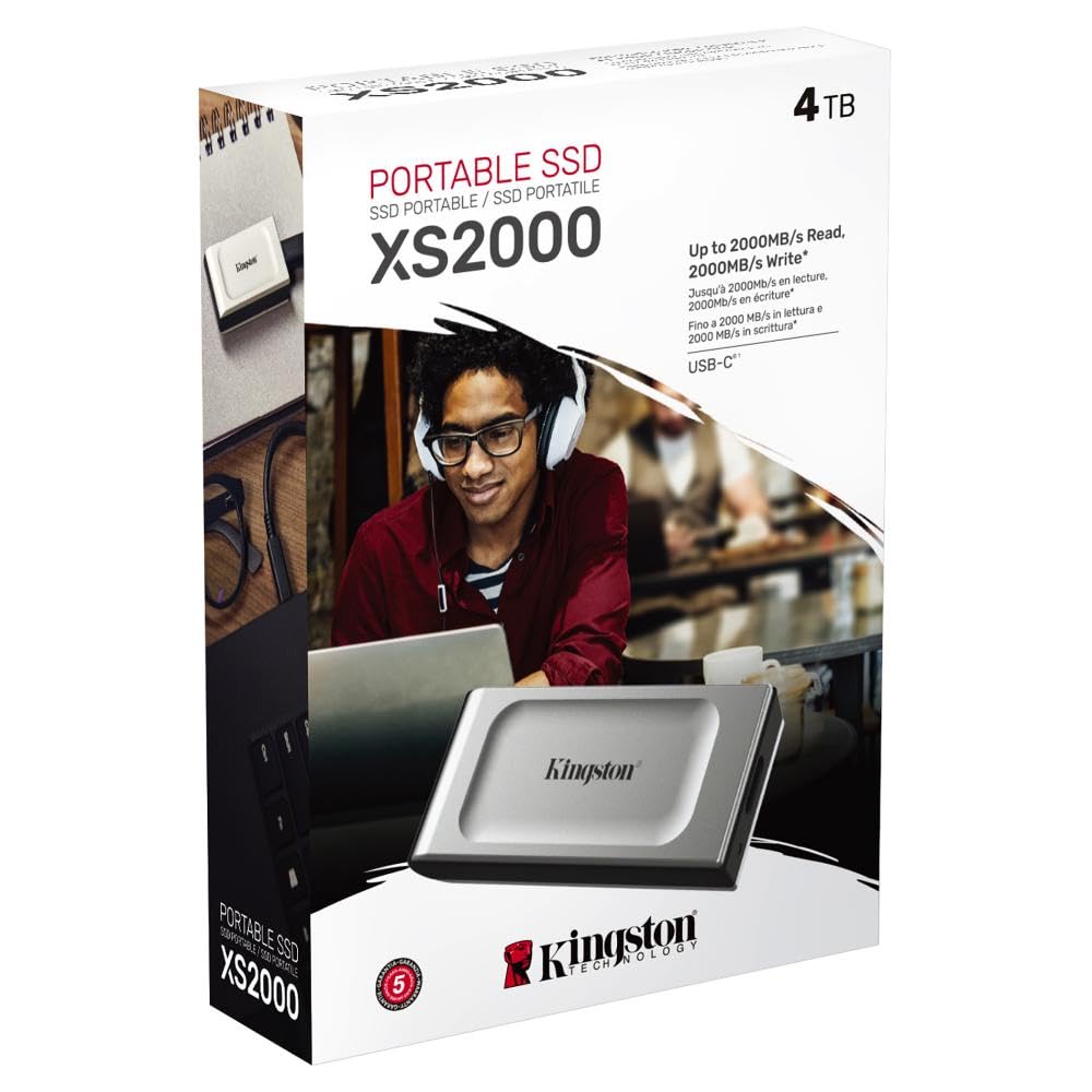 4TB XS2000 External SSD Type-C USB 3.2 Gen 2x2