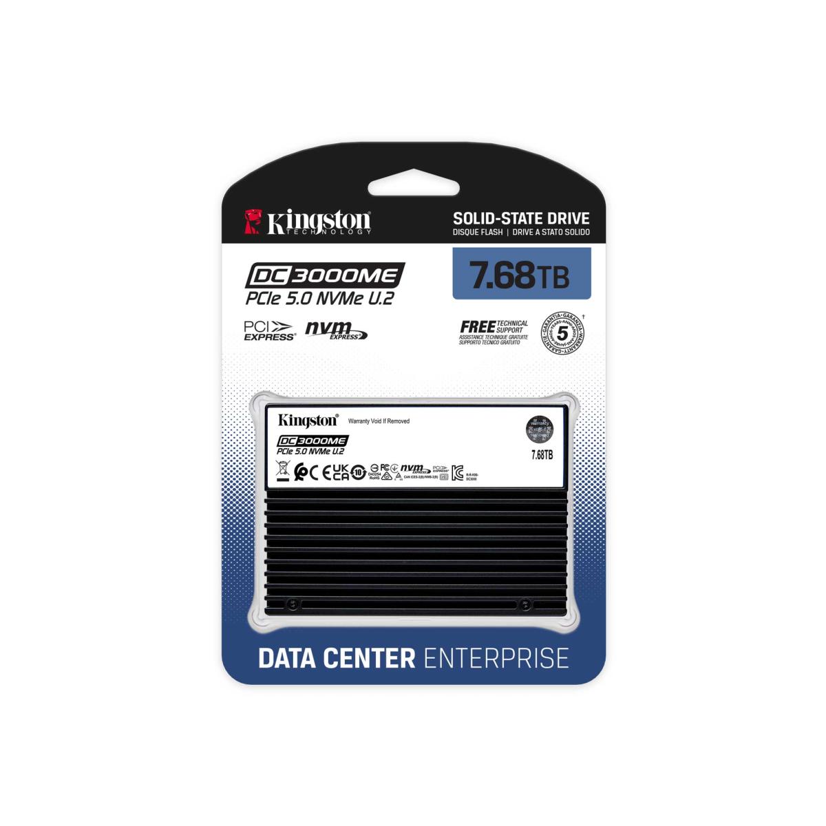 7.68TB DC3000ME U.2 PCIe 5.0 NVMe TCG Opal Enterprise SSD