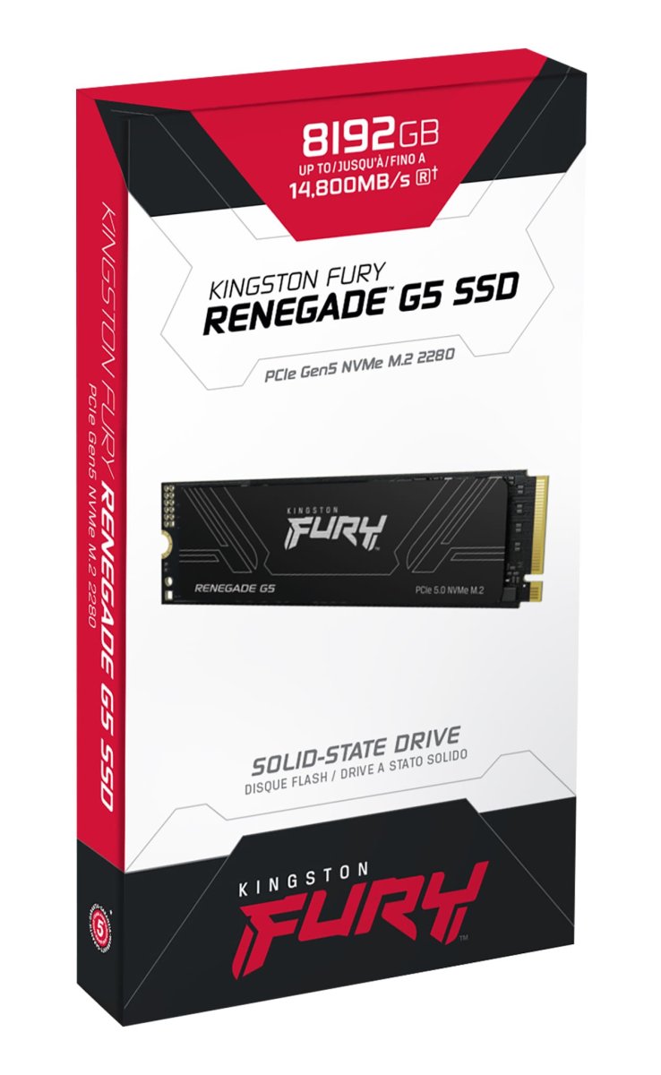 1024GB Kingston FURY Renegade G5 PCIe 5.0 M.2 NVMe SSD