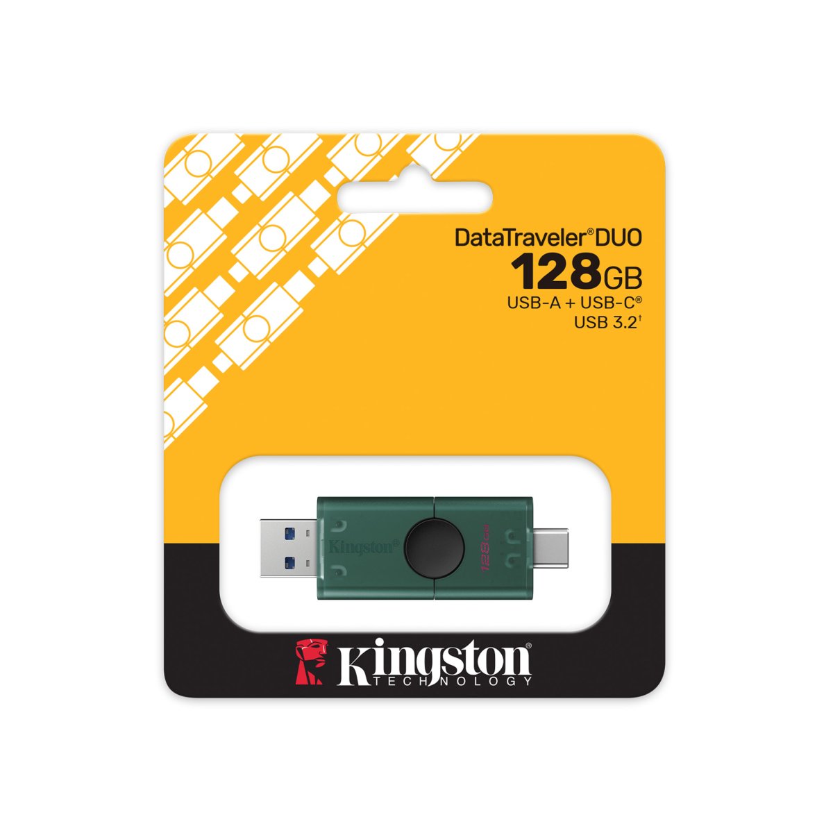 128GB USB-A + USB-C 3.2 Gen 1 DataTraveler DuoG2
