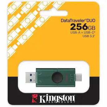 256GB USB-A + USB-C 3.2 Gen 1 DataTraveler DuoG2