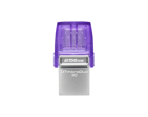 256GB DataTraveler microDuo 3C 200MB/s dual USB-A + USB-C