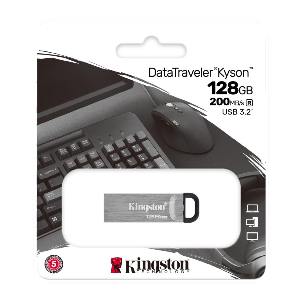 128GB DataTraveler Kyson 200MB/s Metal USB 3.2 Gen 1
