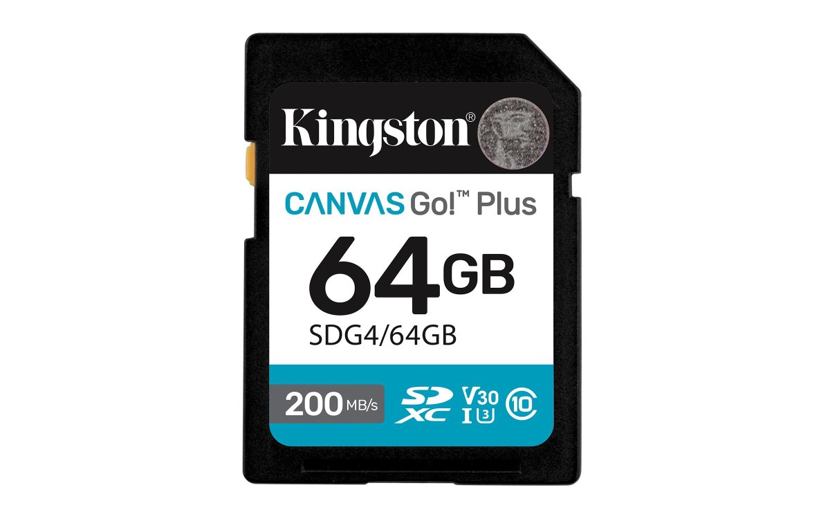 64GB SDXC Canvas Go Plus Gen4 200MB/s C10 UHS-I U3 V30