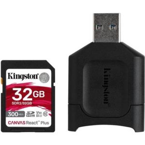 Kingston 256GB Canvas React Plus SDXC UHS-II 280R/150W U3 V60 for Full HD/4K