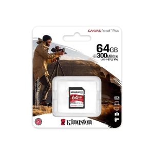 Kingston 512GB Canvas React Plus SDXC UHS-II 280R/150W U3 V60 for Full HD/4K