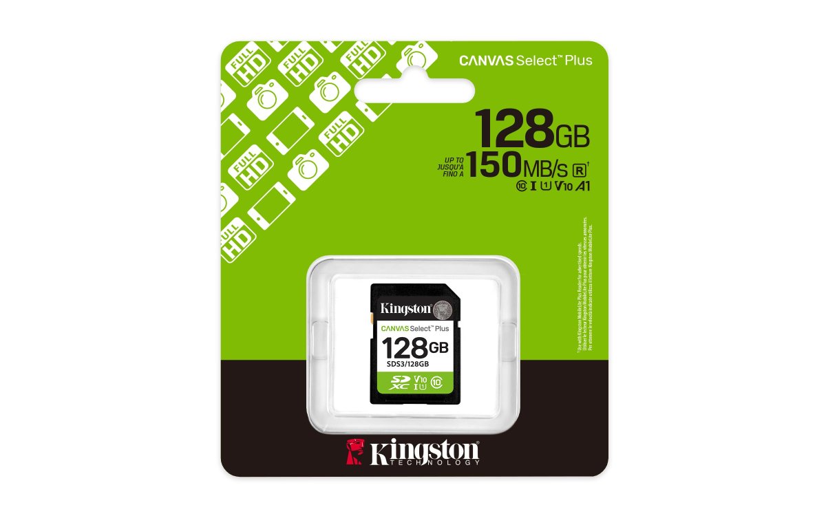 128GB SDXC Canvas Select Plus Gen3 150MB/s C10 UHS-I U1 V10