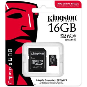 16GB microSDHC Industrial C10 A1 pSLC Card + SD Adapter