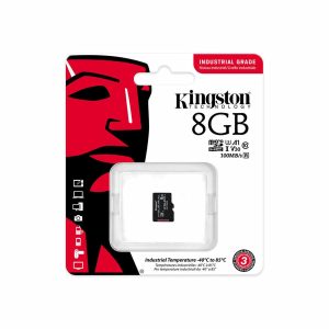 8GB microSDHC Industrial C10 A1 pSLC Card + SD Adapter