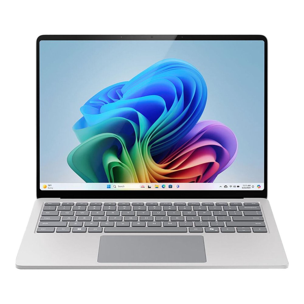 Microsoft Surface Laptop, 15" Copilot+ PC 7th Edition, Snapdragon X Elite 12-Core, with LCD display, Touchscreen, 16GB, 512GB SSD, Win11H, Platinum