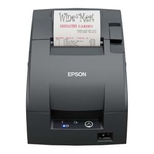 Epson TM-U220IIB (142) Robust and Versatile Impact Receipt Printer, Drawer Kick-Out Cable, USB 2.0, Ethernet