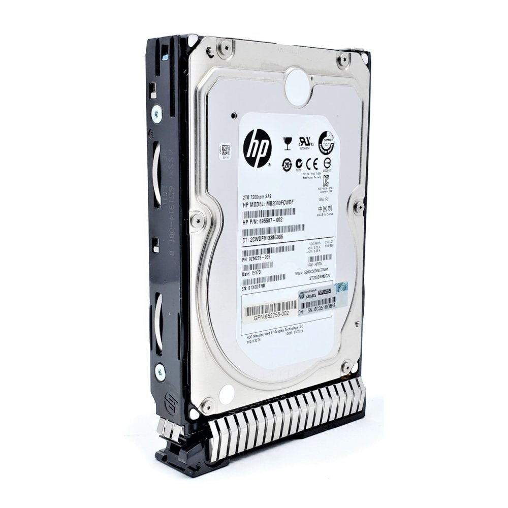 HP HDD 2TB 7.2K SAS 3.5 G8 G9