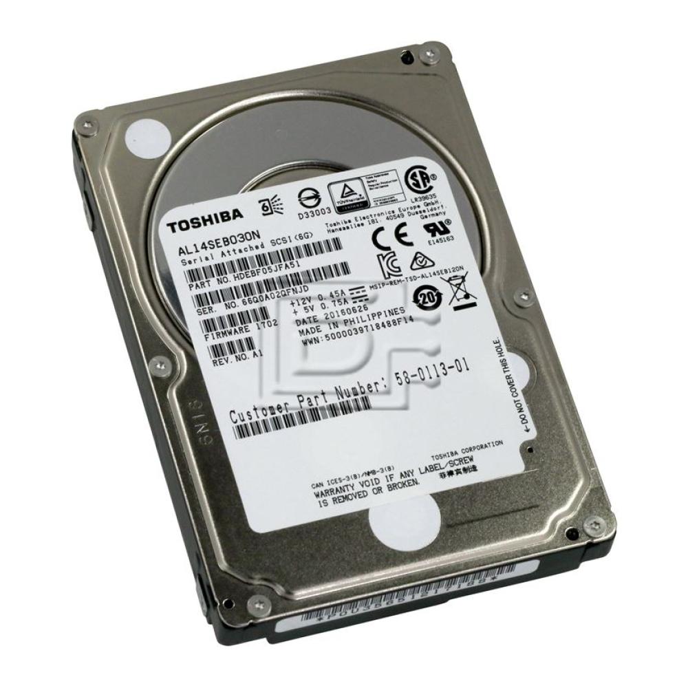 Toshiba AL14SEB030N 300GB 10K 12G SAS 2.5" Server Hard Drives