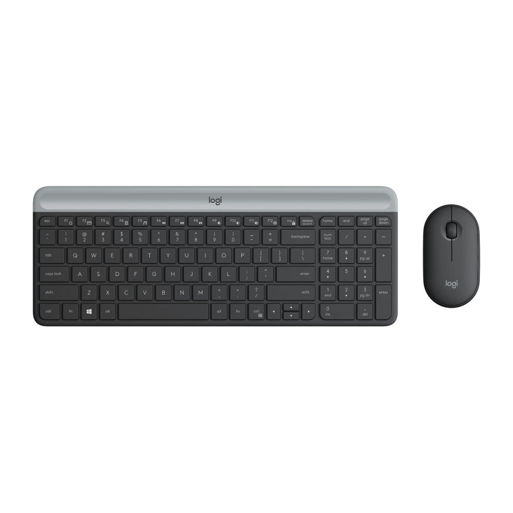 Logitech Wireless Combo MK470 Slim Nano Receiver (EN-AR/ Black)