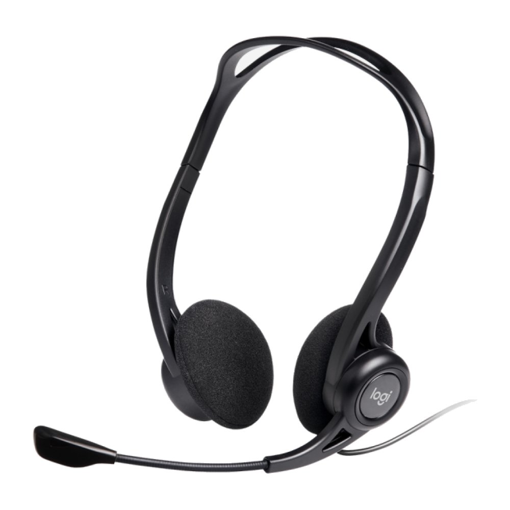 Logitech 960 USB Headset (PC/ Mac) with Noise Cancelling (Black)