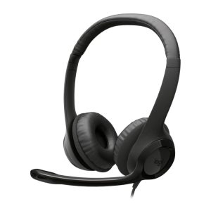 Logitech Wired H390 USB with Noise-Canceling Mic in-line controls (Black)