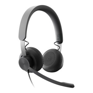 Logitech Zone Wired Headset USB:A & USB:C Noise-Canceling Mic (Graphite)