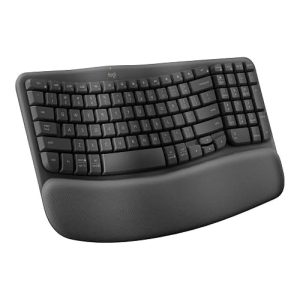 Logitech Wave Keys Ergonomic Keyboard (EN-AR/ Graphite)