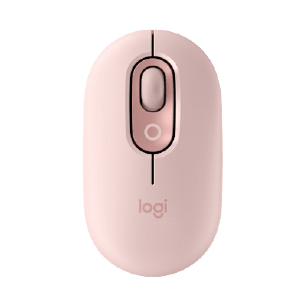 Logitech Wireless POP Wireless Mouse with Customizable Emoji (Rose)