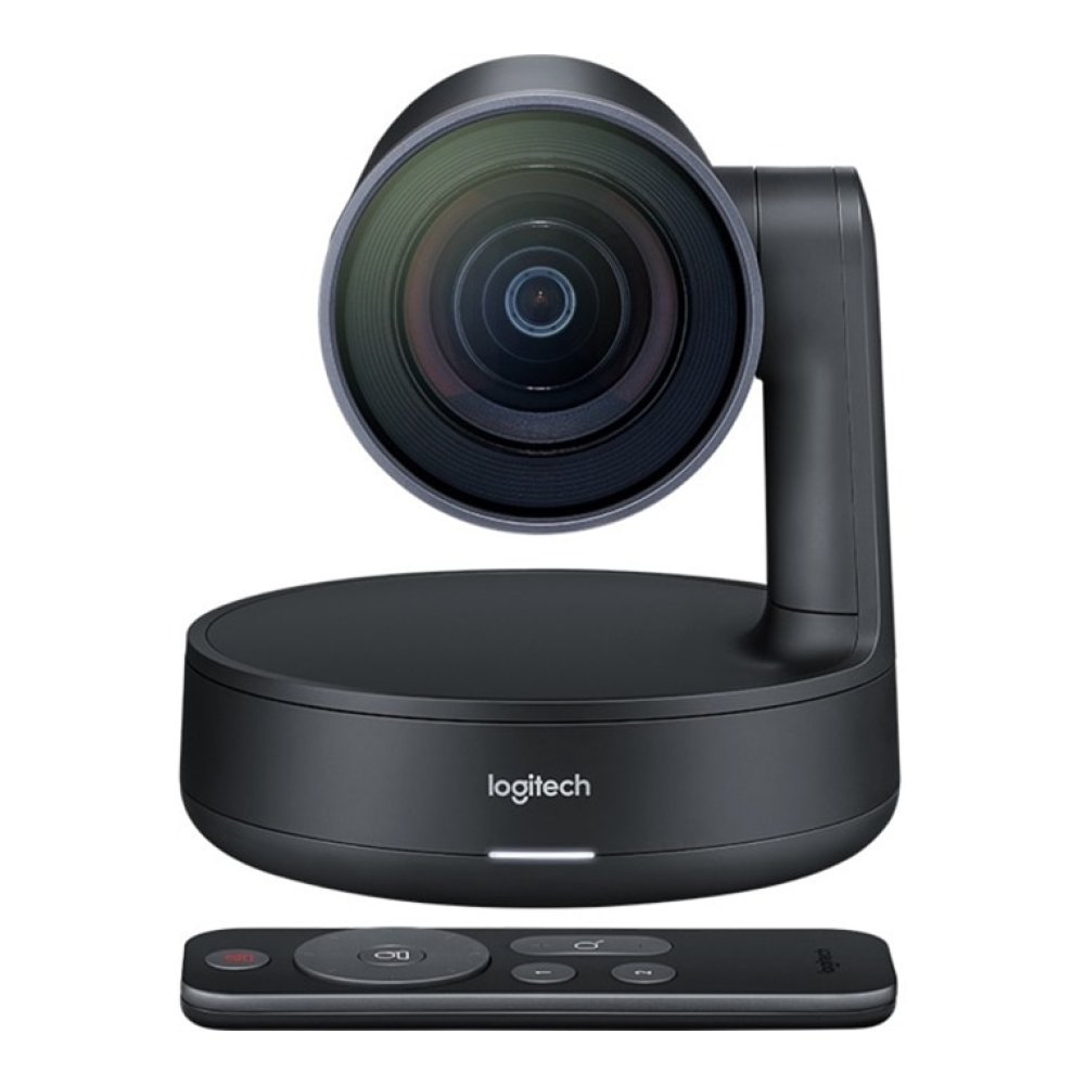 Logitech Rally Ultra HD PTZ Camera for Meeting Rooms(up to 16, Matte Black)