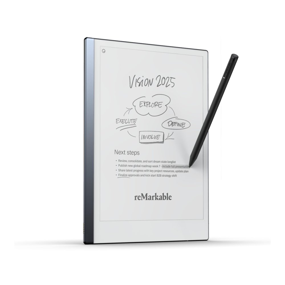 reMarkable Paper Pure bundle 10.3" black and white, Marker Plus, and Sleeve Folio, 32GB Mist