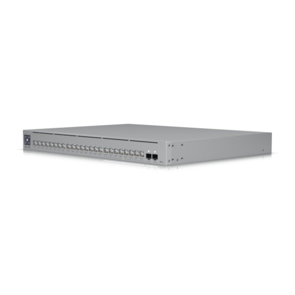 Ubiquiti 24-port, Layer 3 Etherlighting switch, 8-GbE PoE+ (2.5G), 16-GbE PoE++ (1G), 2-10G SFP+, AR Switching Management, 400W