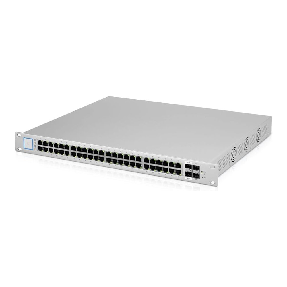 Ubiquiti 48 Port, Layer 2 Switch, 48-PoE+, 2-SFP (1G), 2-SFP+ (10G), 500W