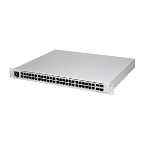 Ubiquiti 48-Port Pro, Layer 3 Switch, 40-GbE PoE+, 8-GbE PoE++, 4-SFP+ (10G), Near-Silent Cooling 600W