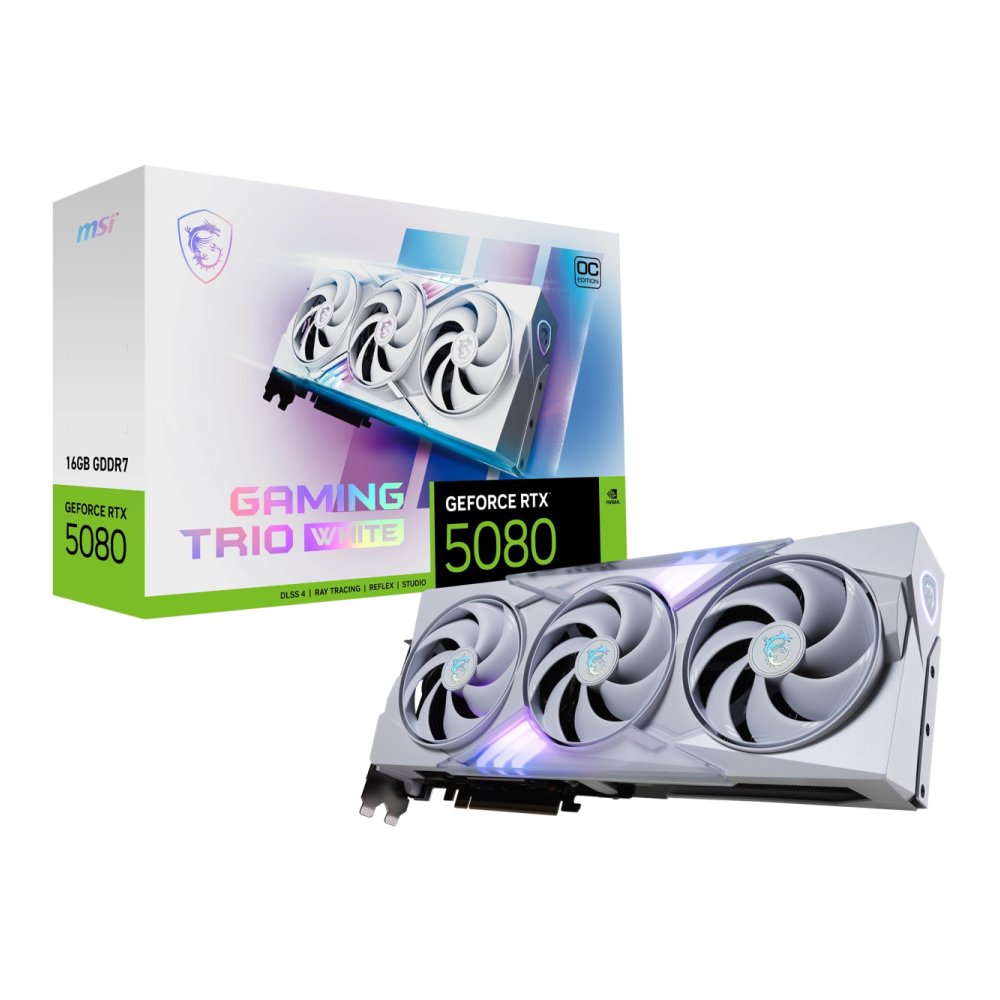 MSI GeForce RTX 5080 16G GAMING TRIO OC WHITE