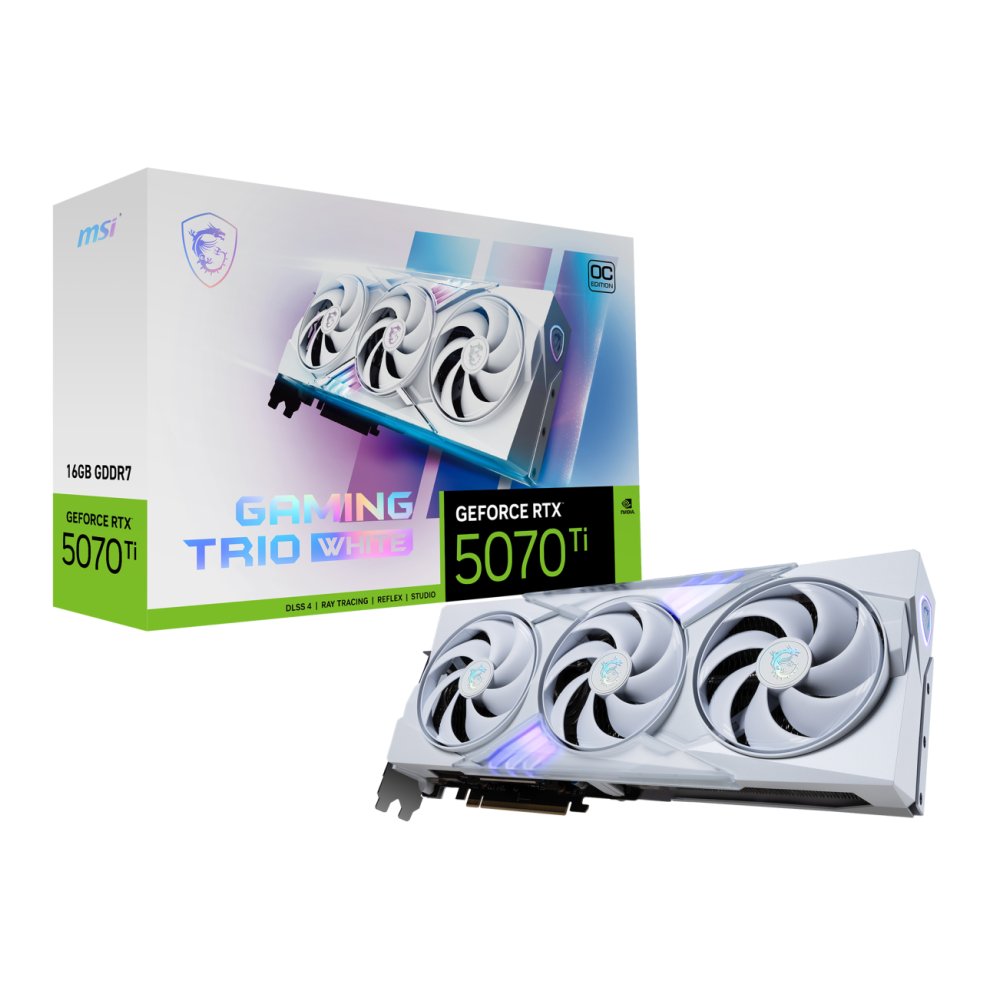 MSI GeForce RTX 5070 Ti 16G GAMING TRIO OC WHITE