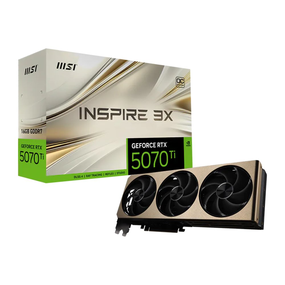 MSI GeForce RTX 5070 Ti 16G INSPIRE 3X OC