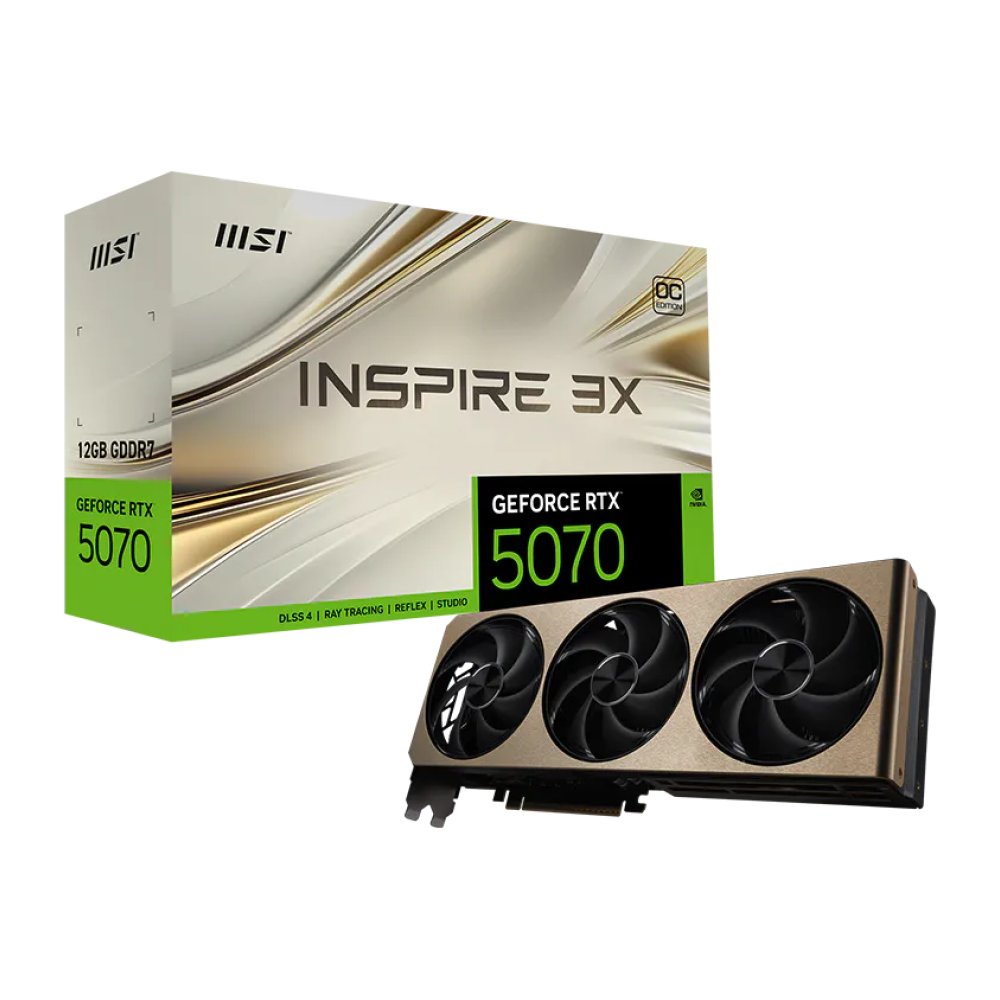 MSI GeForce RTX 5070 12G INSPIRE 3X OC