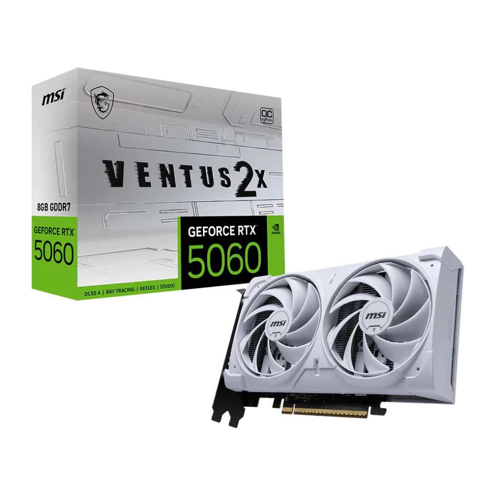 MSI GeForce RTX 5060 8G VENTUS 2X OC WHITE