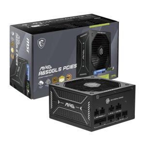 MSI MAG A650GLS PCIE5 650W POWER SUPPLY 80 PLUS Gold PCIe 5.1 GPU Support